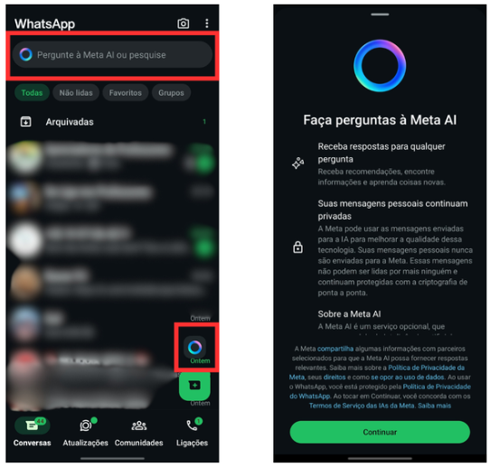 Meta IA no WhatsApp